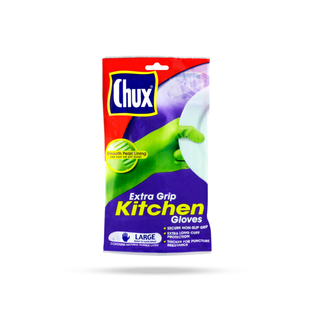 Chux® Extra Grip Kitchen Gloves Large 2 Pack Chux